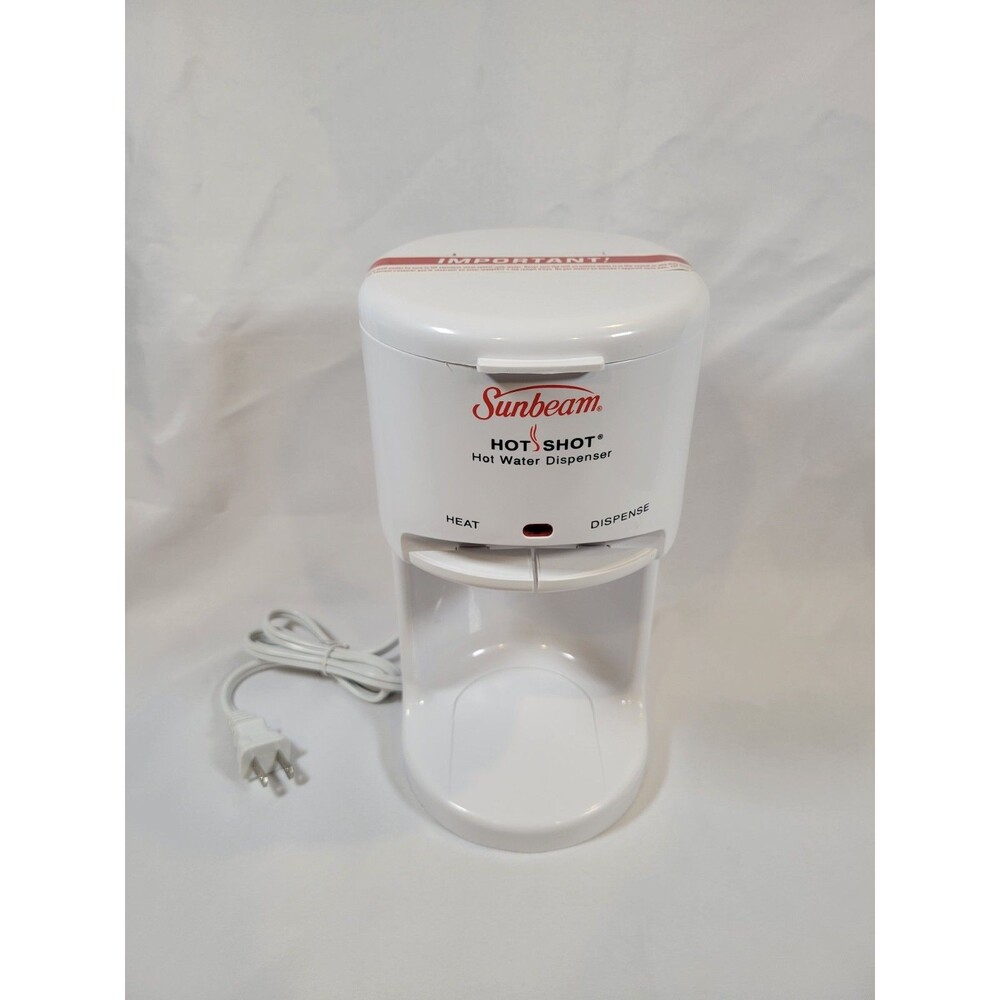 Vintage Sunbeam Hot Shot Hot Water Dispenser 3211 White Sealed Unit No Box